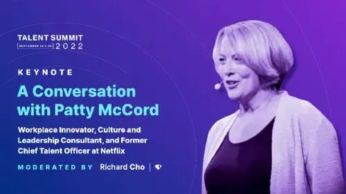 A conversation with patty mccord | Talent Summit | Image