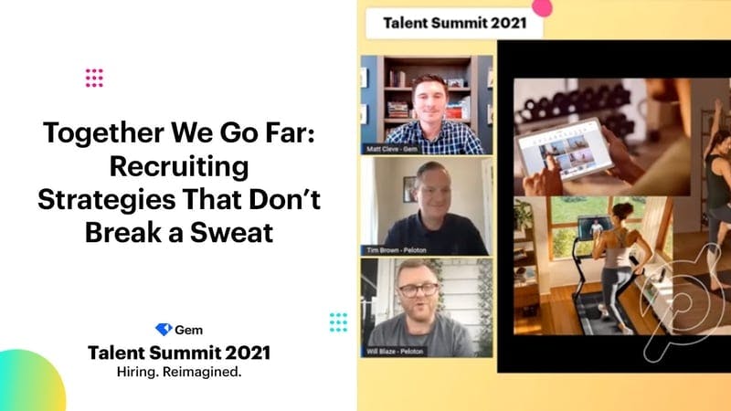 Together we go far: Recruiting strategies that don’t break a sweat | Video Thumbnail