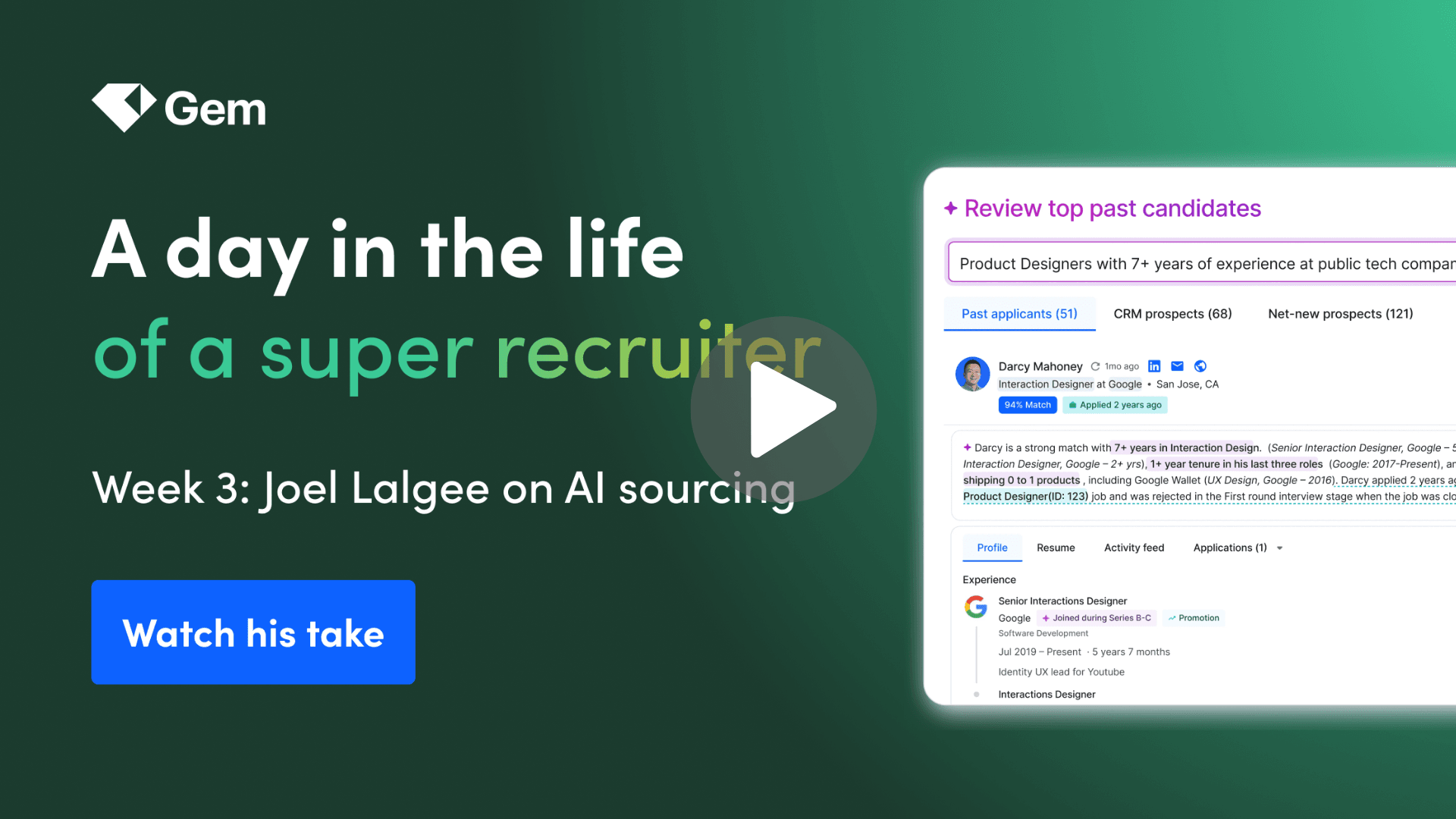 A day in the life of a super recruiter: AI Sourcing & Rediscovery Agent
