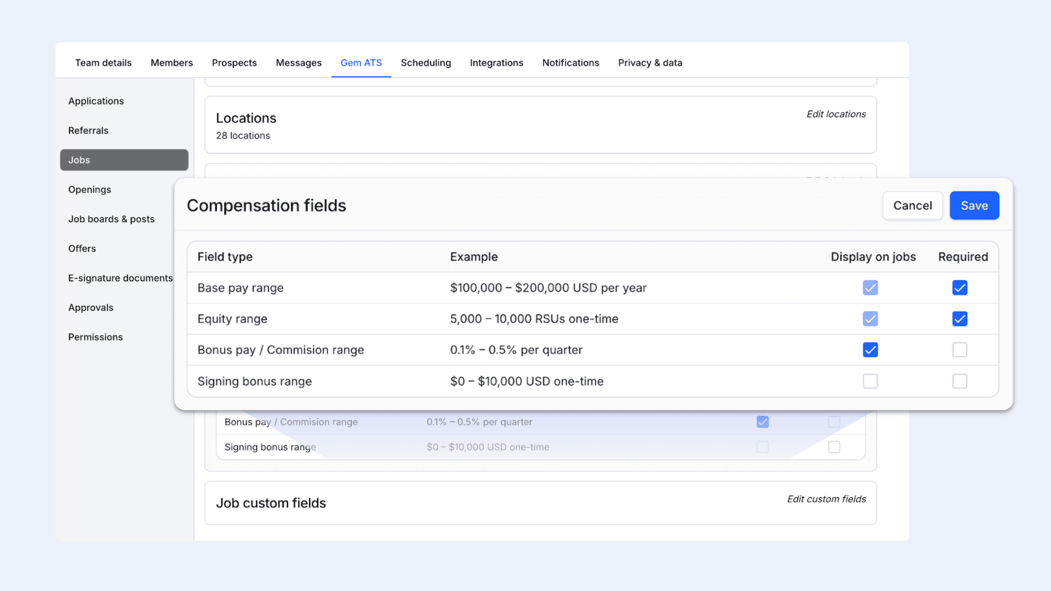 Nov 2025 - Job compensation fields