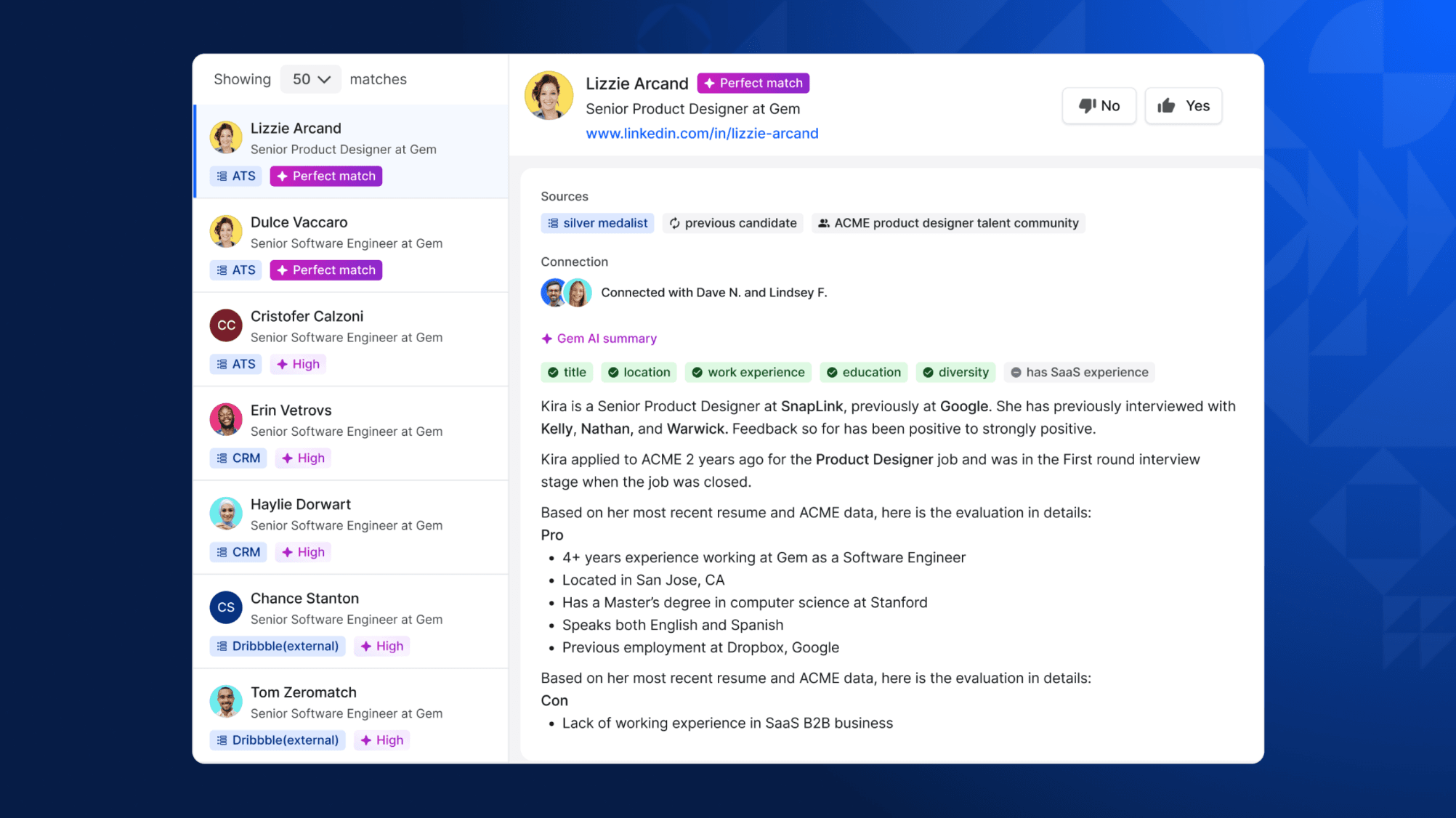 AI Talent Rediscovery | Blue background