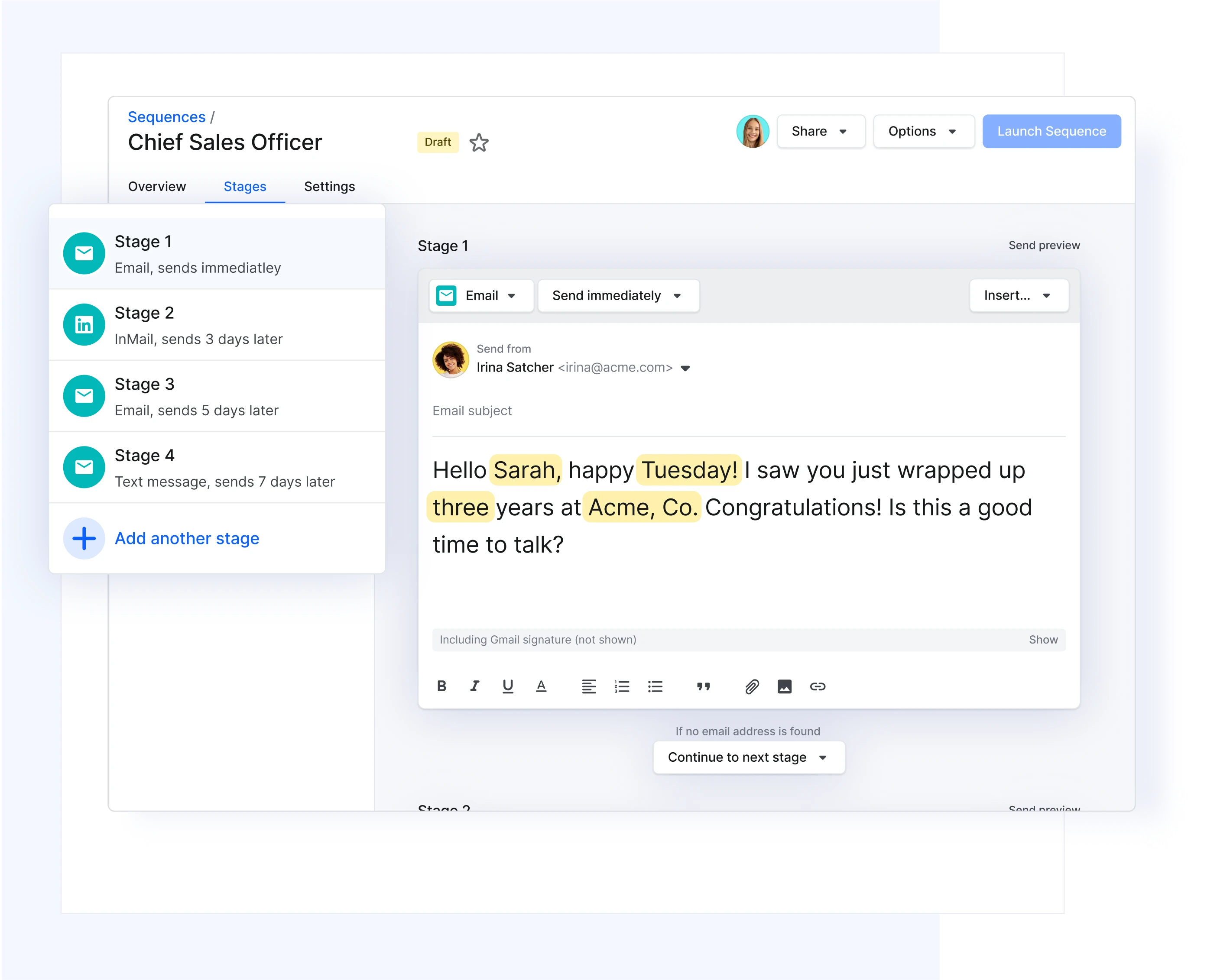 Automate follow-ups and reminders