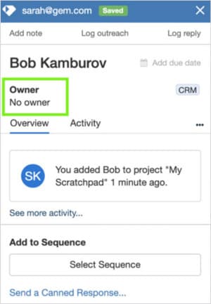 LinkedIn Sidebar No Owner