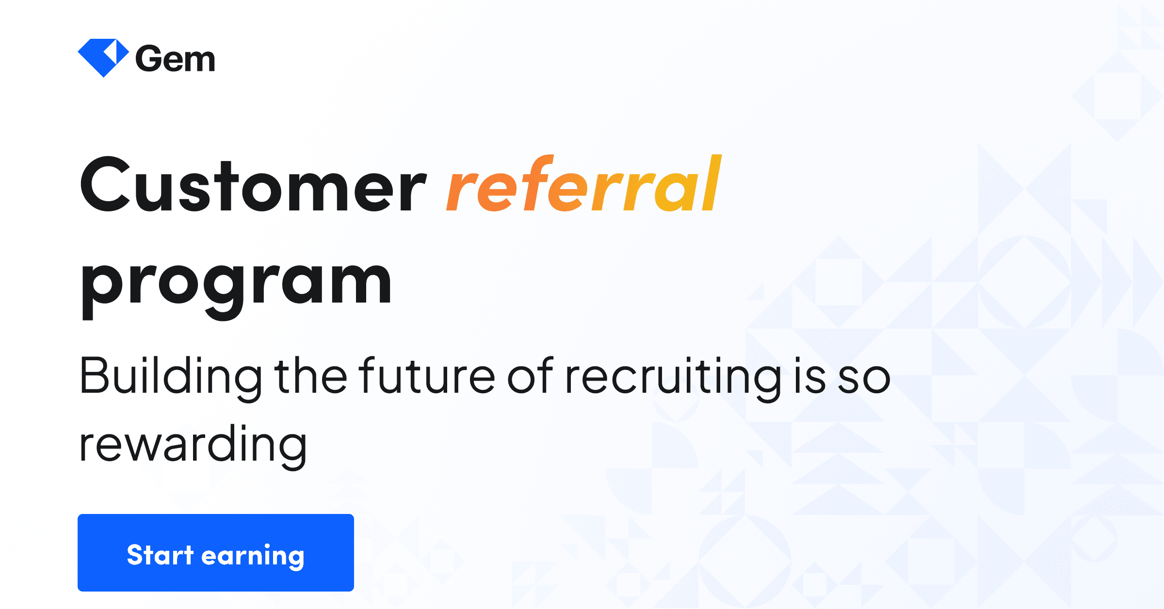 Introducing Gem Customer Referrals blog