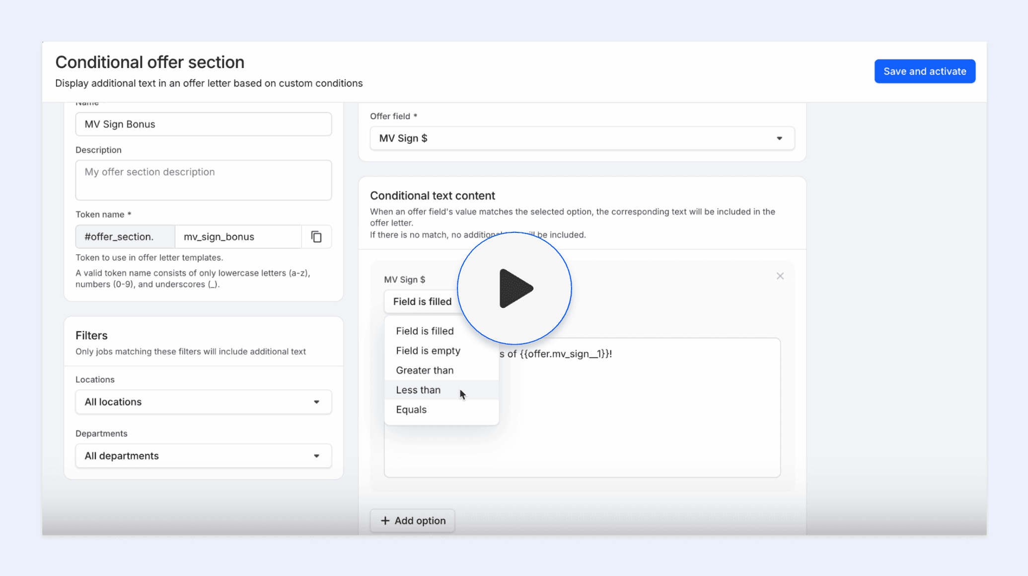 Nov 2025 - Enhanced Conditional Offer Sections
