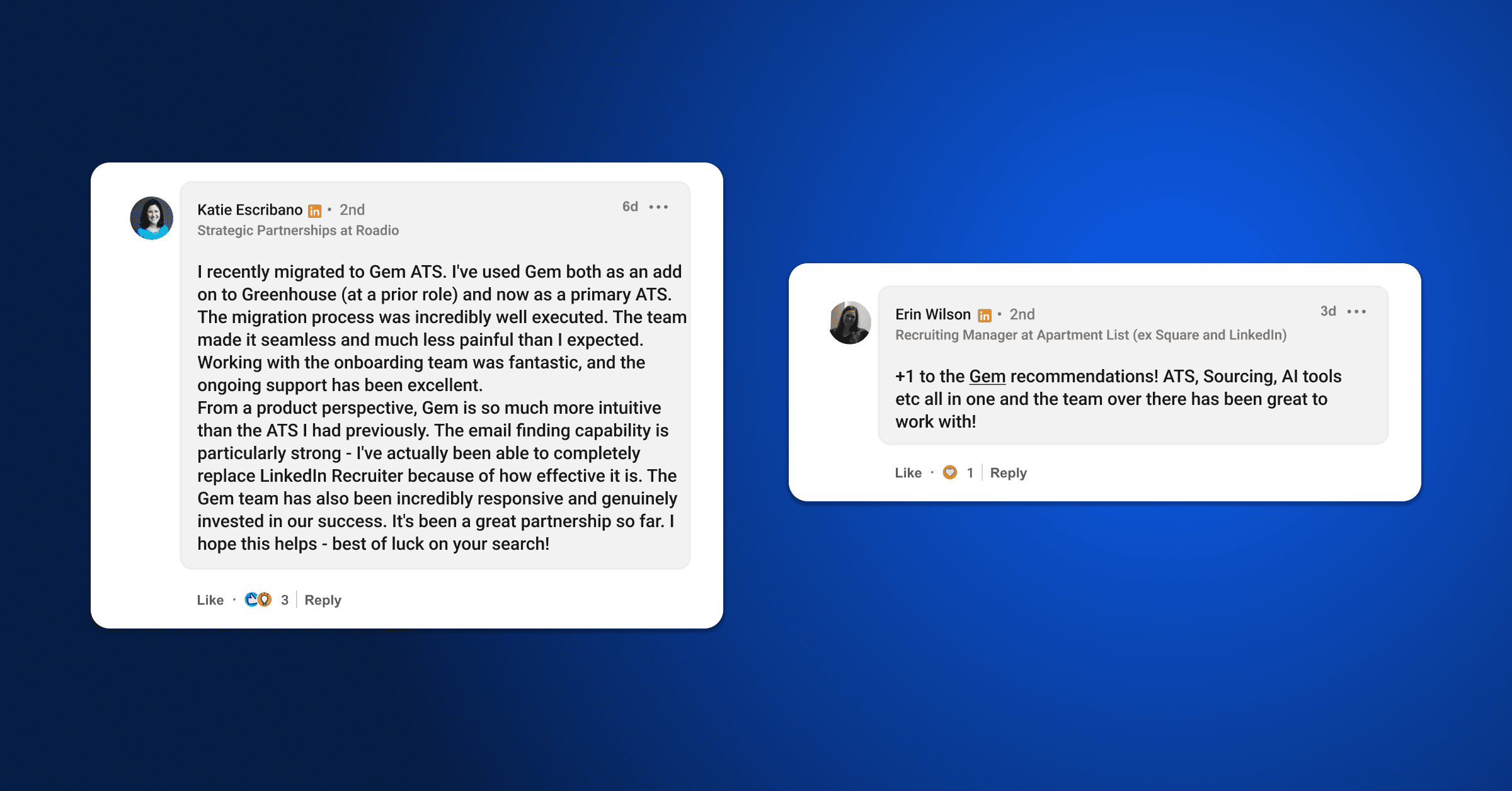 Gem ATS Blog Quotes - Roadio & ApartmentList