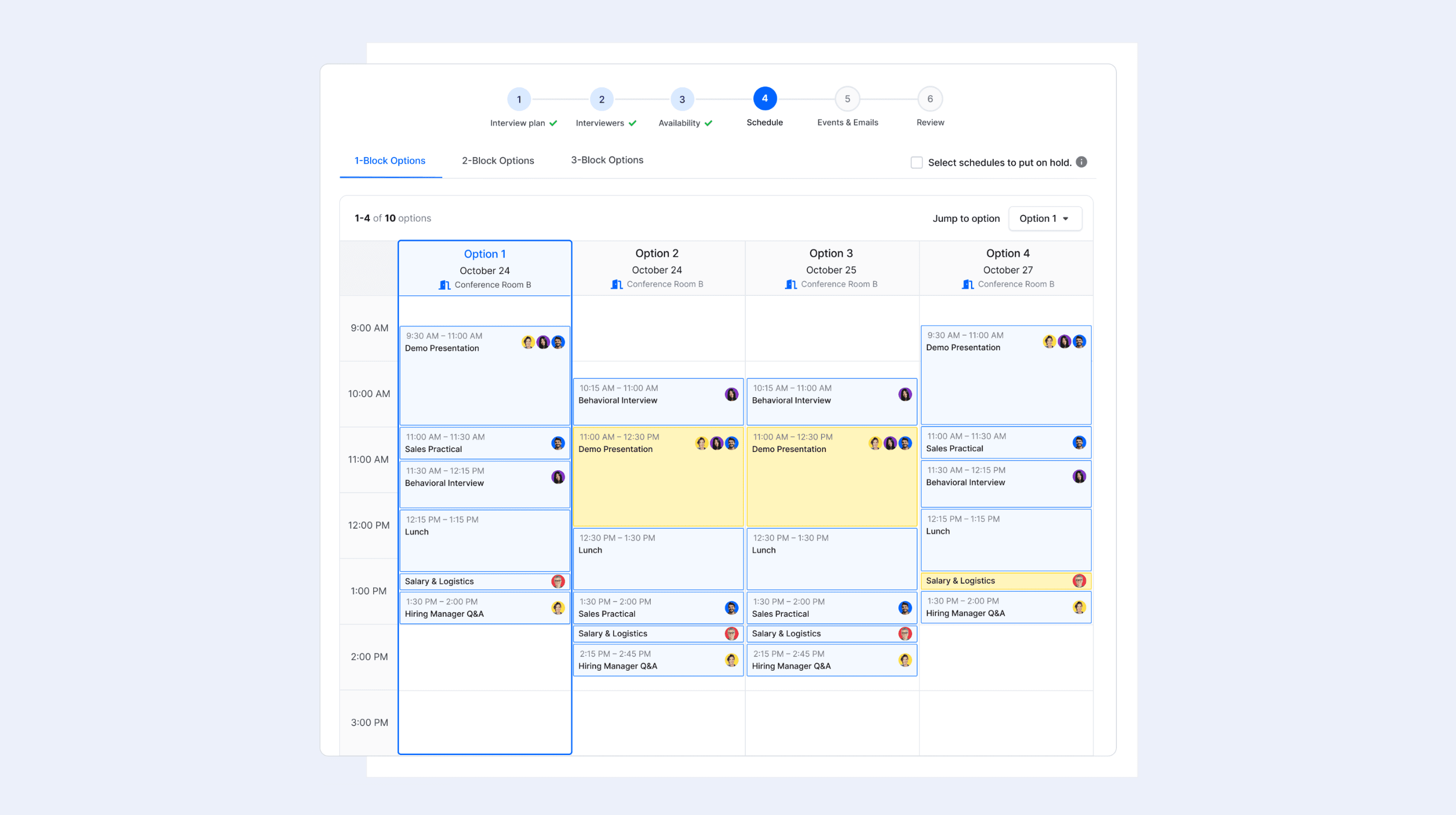 Optimized Scheduling