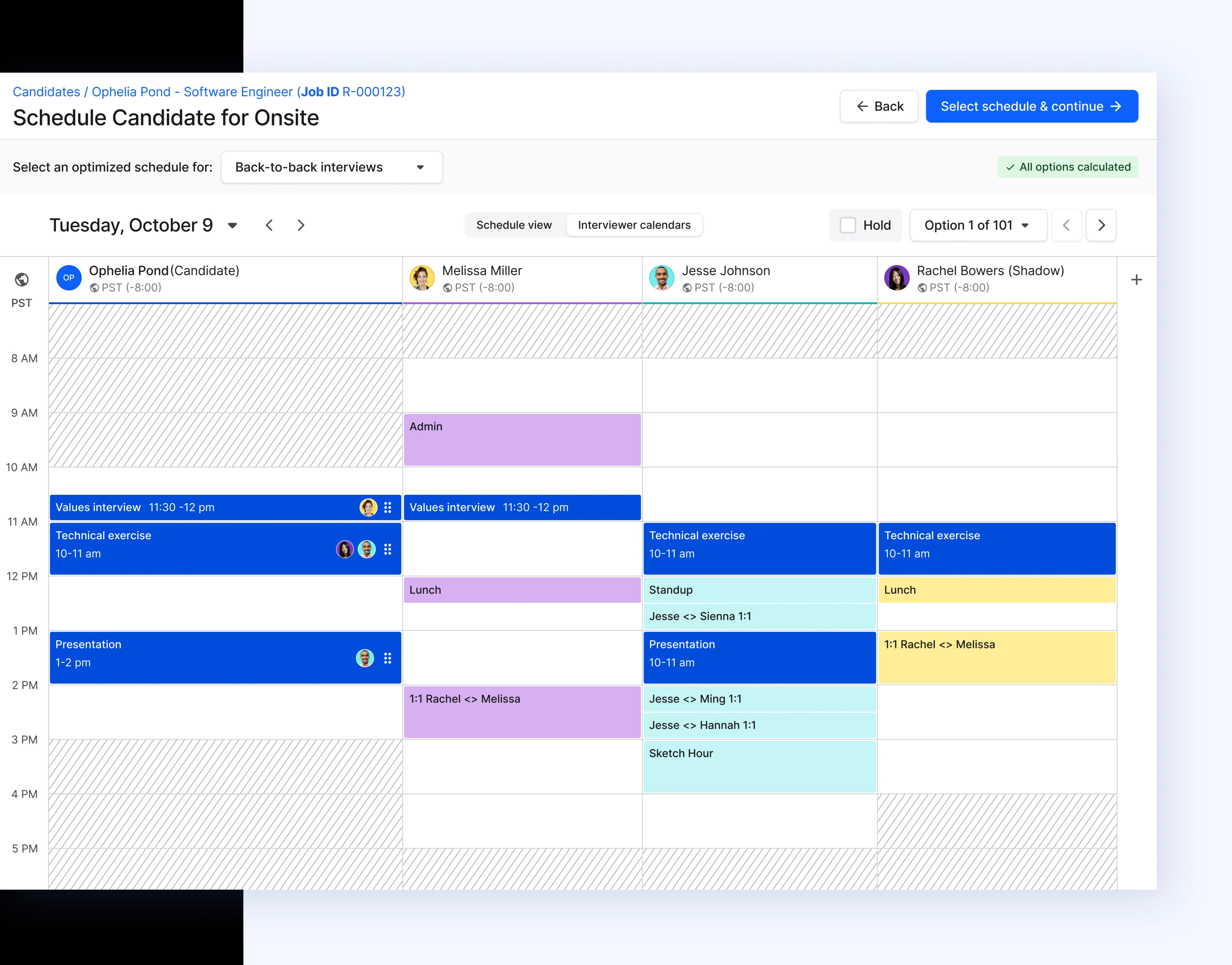 Optimized Scheduling