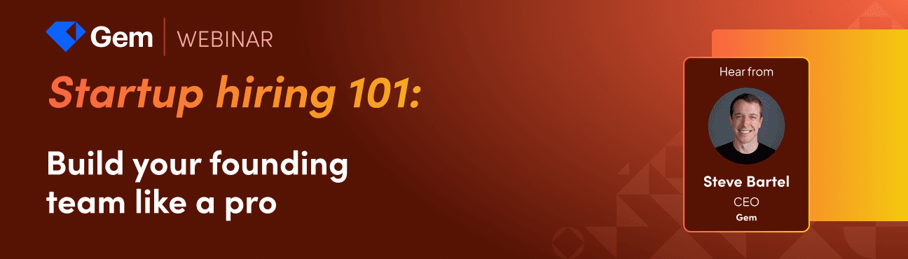 Startup Hiring 101 Webinar Banner