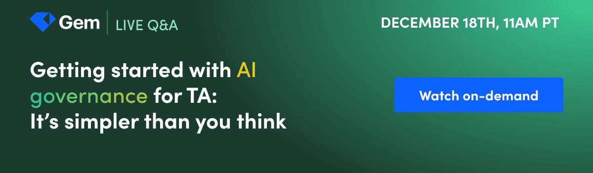 Getting started with AI governance for TA: Simpler than you think