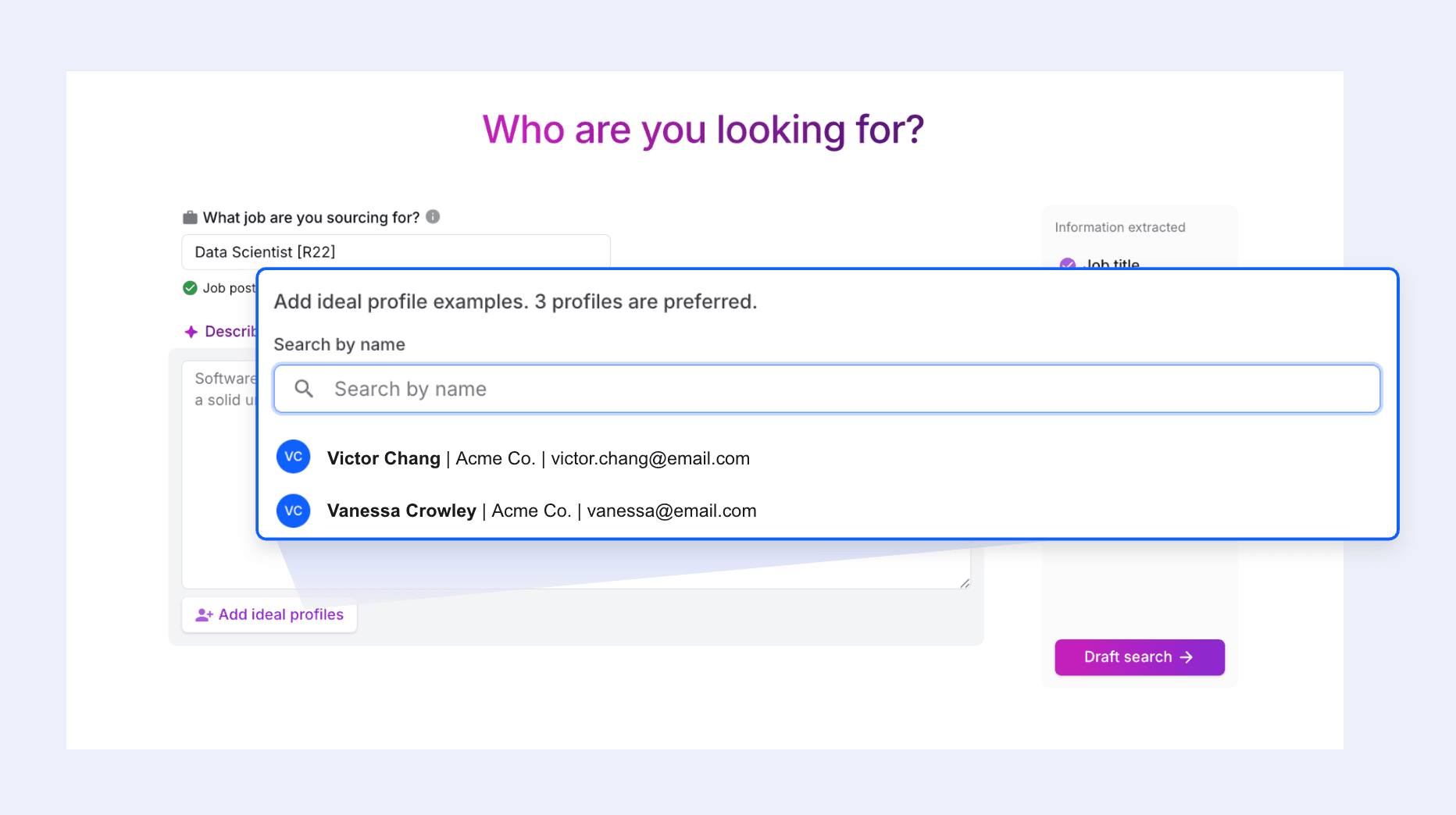 Ideal Profiles | Light Blue Background